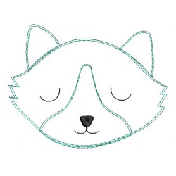 Stickdatei - Herr Fuchs Doodle Kopf